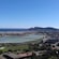 Una vista panorámica de Cagliari, la capital de Cerdeña, Italia, tomada desde el mirador del monte Urpinu